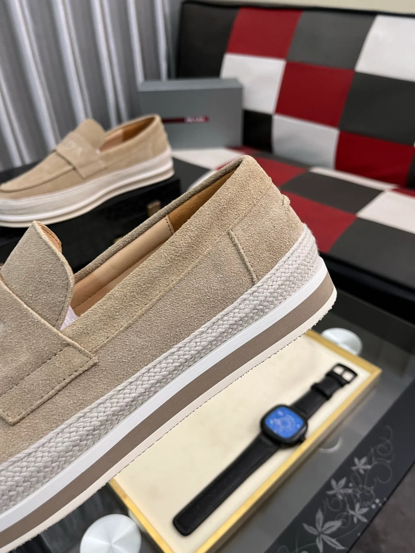 Men's men's shoes 💰458⌚️⌚️prada: new spring and summer casual shoes, sports sneakers, fabric: imported cowhide, lining: original lining, sole: original sole, size: 38-445️⃣color optional